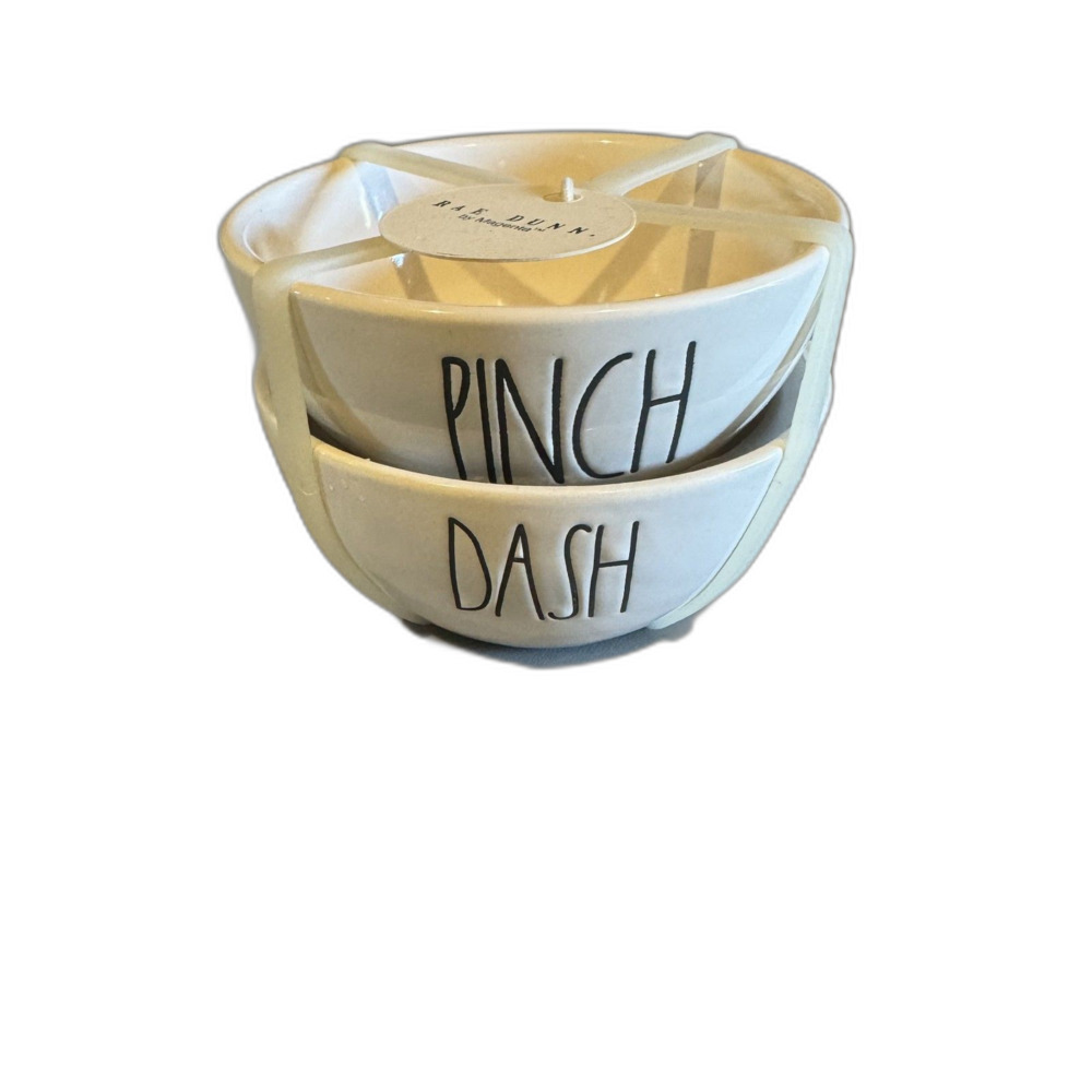 NWT Rae Dunn Artisan Collection PINCH DASH Seasoning Bowls Set of 2 Ceramic